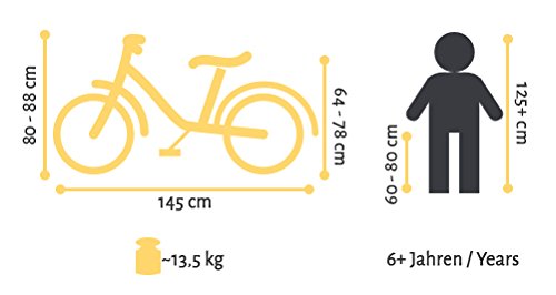 BIKESTAR® Premium Design Kinderfahrrad für coole Kids ab 6 Jahren ★ 20er Deluxe Cruiser Edition ★ Creamy Violet - 9