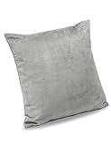 Albani Relaxing Moments Athen, Kissenbezug aus Wildlederimitat, 40x40 cm, Grau, 261525
