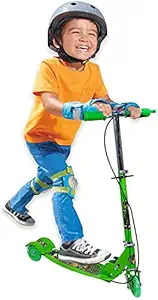 Niyam Fold Able & Height Adjustable Strong 3 Wheel Kick Scooter with Led Light Without Break for Kids (5-10 Years, Multicolor)