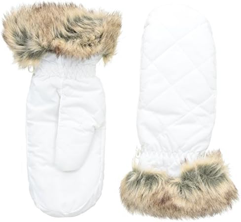 Black Canyon Women's Down Mittens - White, XS