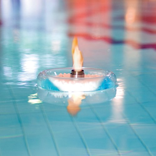 Carlo Milano Schwimmendes Glas-Dekofeuer für Bio-Ethanol - 4