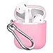 Produktbild AirPods Hülle, Stoßfest & Kratzfrei, 12shage Anti-Staub, Stoßfeste Konstruktion, Leichtes, Flexibles Material Silikon Schutzhülle für Apple Airpods Case (Rosa)