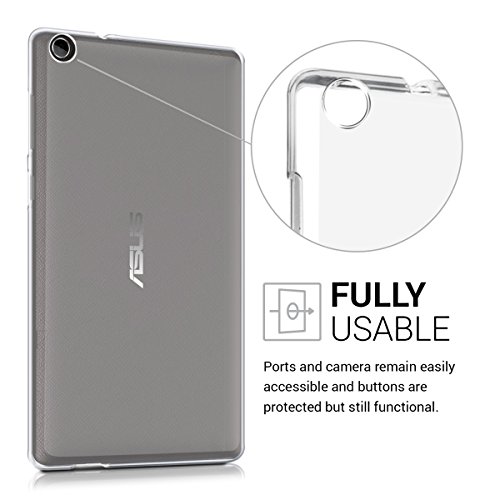 kwmobile Hülle für Asus ZenPad C 7.0 (Z170C / Z170CG) – Case Handy Schutzhülle TPU Silikon für Tablet – Backcover Cover klar Transparent - 4
