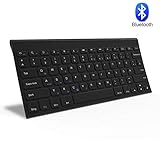 DURABLE & ULTRA SLIM TASTATUR: Die Tastatur besteht aus strapazierfähigem Aluminium. Das dünnste Teil ist nur 4 mm, macht es zu einer sehr eleganten und herausragenden Funktastatur