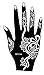 5 Sheets STENCILS TATTOO Set 5 Mehndi TemplateTattoo Henna Designs for Hand - single use - for Henna Tattoo Glitter Tattoo Airbrush Tattoo