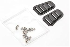 AXspeed 2Pcs 3D PLA Capot Vent Louvre Noir pour RC TRX-4 Defender D110 Crawler Corps