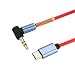 Produktbild Bescita USB-C Typ-C Zu 3.5mm Auto AUX Kabel Adapterkabel Für Google Pixel / XL Leeco Le Max 2 / Pro 3 (Rot)