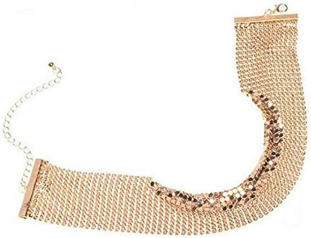 Gold Chain Mail Choker Beautiful Necklace