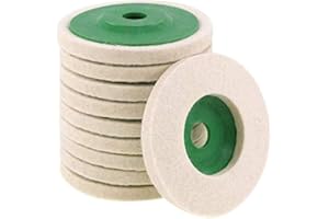 CviAn 10pcs Wear-Resistant Angle Grinder Wheels Buffing Pads Wool Buffing Angle Grinder Wheel Felt Polishing Disc Grinding Head Buffing Wheel Polishing Pad Wet Polishing Wheel Set