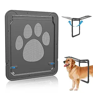 Dog Door Screen Door, Pet Screen Door,Automatic Lock/Lockable -Gen 3 12