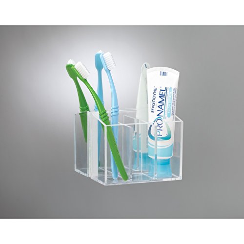 Interdesign 21240EU Affixx Waschtisch-Organizer 3-er Set, durchsichtig - 6