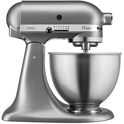 KitchenAid Robot pâtissier multifonction - Bol en acier 4,3L - Argent