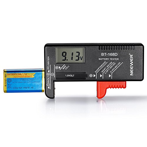 Neewer® BT-168D Digital-Batterie-Tester Volt Checker für Studio AA AAA CD 9V 1.5V Knopfzelle