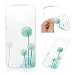 Produktbild ACE Bilon Hülle für Motorola Moto G6 Plus Case Stoßfest Schutzhülle Handytasche TPU Silikon Handyhülle Durchsichtig Transparent Edge Schale Tasche Backcover Handycase Handyhalter Grüner Dandel