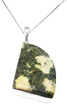 925 Sterling Silver Stonehenge Preseli Segment Pendant and Silver Chain - Unique Celtic Jewellery