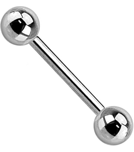 Set 8 Pezzi Piercing In Acciaio Chirurgico - Bilancieri Dritti 12-18mm | Per Lingua, Capezzoli, Orecchini - Foto 14