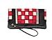 Price comparison product image AT IKAT Indian Women's Red and Black Fold Clutch Handbag cum IPAD sleeve Evening Party Bag