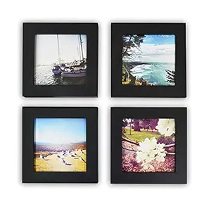 ArtzFolio Wall Photo Frame D307 Black 6x6inch;Set of 4 PCS