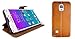 Produktbild Akira Handmade Original Premium Echtleder Wallet Case für Samsung Galaxy Note 4 SN-N910F Braun