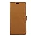 Produktbild (For Vodafone Smart First 7) Flip Wallet Case Cover and 360 Degree Full Body Protective Bumper Cover, Premium Leather Case Material - Brown