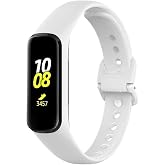 Coverzone Samsung Galaxy Fit2 İle Uyumlu Bileklik Kayışı Termoplastik Kordon CordFit Beyaz