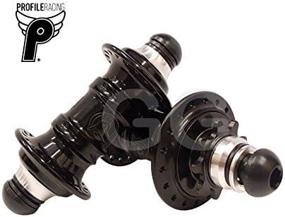 Profile Racing BMX Mini Hub Set Front &amp; Rear Black