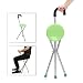 Produktbild LaDicha Camping Faltung Stativ Stock Walking Stock Seat Portable Hocker Stuhl Max Lasttragende 130Kg