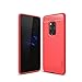 Produktbild BUANDE Schutzhülle Transparent Vierseitiges Schutzdesign Stoßfest Einfach Mode Stil Weich Elastizität TPU Geeignet für Huawei mate20 pro,Red