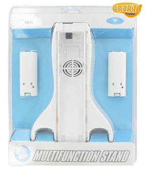 Preisvergleich Produktbild MULTIFUNKTION DRUCKER Ständer LED Ladegerät Lüfter + Akku für Wii