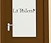 Produktbild Türaufkleber La Toilette Schriftzug WC autocollant porte Sticker Aufkleber 3D148, Farbe:Beige glanz;Breite vom Motiv:40cm