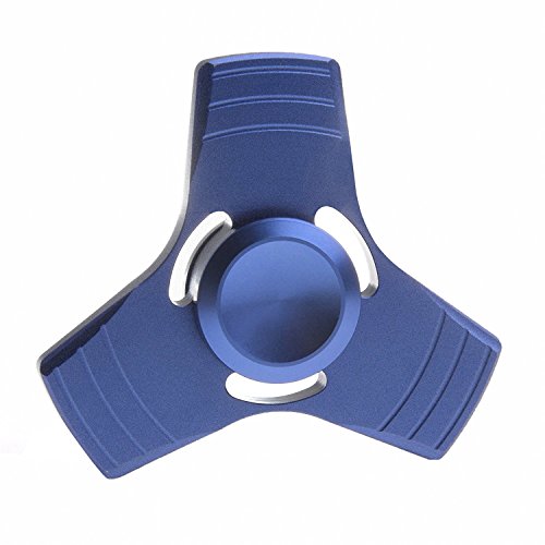 Fidget Spinner, AIQI Hand Spinner EDC Fidget Toy, Ultra Durable Aluminum Alloy Tri-Spinner, Best Stress Anxiety and Boredom Relieves (Blue) Fidget Spinner, AIQI Hand Spinner EDC Fidget Toy, Ultra Durable Aluminum Alloy Tri-Spinner, Best Stress Anxiety and Boredom Relieves (Blue)