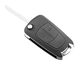 Passend für: Vauxhall/Opel Micro Trader Ersatzfernbedienung Flip Schlüsselanhänger Fall Shell Fix für Corsa Vauxhall Astra Vectra