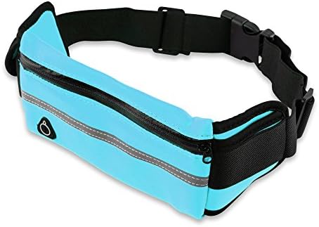 EmpireAthletics – Multifunctional Neoprene Running Belt for all Smartphones like e. g. Apple iPhone 6 Plus, Samsung Galaxy S7, S3 Mini, Huawei P8 Lite, HTC One, Nokia Lumia etc. with Key Compartment, Practical Earphone Connector and Clip Fastener – Bumbag Fanny Pack Waist Pack Runners Bag Pouch Fitness Jogging Gym Cycling Hiking Sports Belt Bag in BLUE