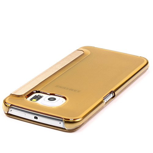 URCOVER Samsung Galaxy S6 Edge Carcasa Protectora Plastico TPU en Champa a Oro Funda con Ventana Flip Case Wallet Cover Estuche Smartphone reviews URCOVER Samsung Galaxy S6 Edge Carcasa Protectora Plastico TPU en Champa a Oro Funda con Ventana Flip Case Wallet Cover Estuche Smartphone