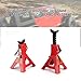 Produktbild Dailyinshop 2 Stücke 6 Tonne Skala Metall Einstellbare Höhe Jack Stand Repair Tool für 1/10 D90 Axial Wraith SCX10 Crawler RC Geländewagen (Farbe: rot)