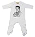 Elvis Black and White Baby Grow (0-3)