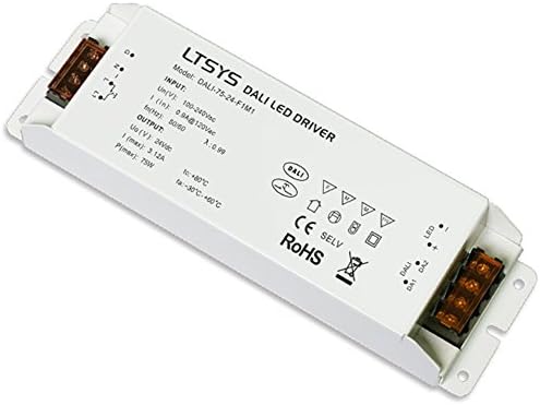 LTRGBWDALI/Push DIM 75W 3.12A 24V DC LED Intelligent Dimming Driver for LED Controller