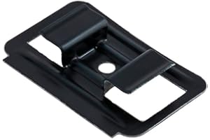 FRÜH SCHNELLBAUTECHNIK Profilholzkralle 10 x 7 x 8,5 mm | Paneelklammer | Nut-Nut | schwarz beschichtet | 500 Stück | inkl. Schrauben