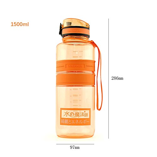 Yvonnelee Tritan Trinkflasche Wasserflasche für Damen, Herren und Kinder Outdoor Camping Wandern Flasche Auslaufsicher BPA Frei - 2