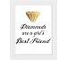 Tiedribbons® Diamonds Are A Girl Best Friend Framed Poster(13.6 Inch X 10.2 Inch) RS.379.00