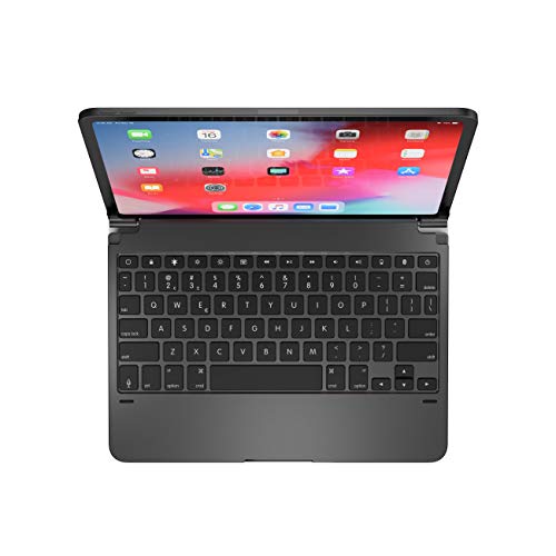 Brydge Pro 11.0 モバイル キーボード グレー QWERTY 英語 Bluetooth - モバイル キーボード (グレー、アルミニウム、Apple、iPad Pro、27.9 cm (11 インチ)、QWERTY)