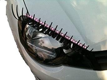 Black with silver crystal eyeliner set of 2 (ONE PAIR) (Pink)