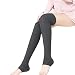 Produktbild FIRSS Frauen Stulpen Kniestrümpfe | Elastisch Kniestrümpfe | Hoch Über das Knie Hohesocken | Over Knee Sportsocken | Einfache Modisch Socken