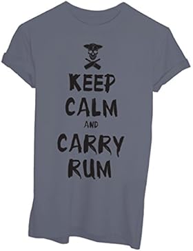 T-Shirt KEEP CALM E PORTA IL RUM PIRATI - FAMOSI - by iMage