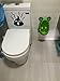 Vktech Stylish PP Frog Children Stand Vertical Urinal Wall-Mounted Urine Groove (Green)