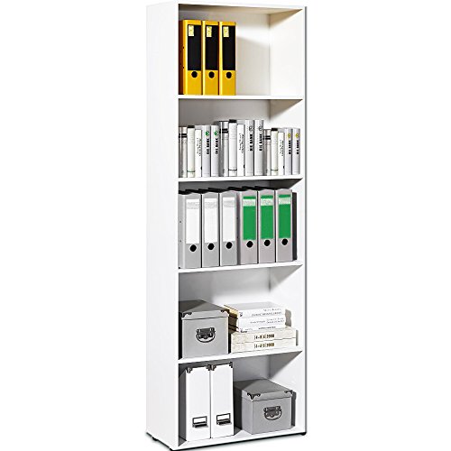 Standregal Bücherregal weiß TYP 73012/03 – Wandregal Aufbewahrungsregal Regal - 3