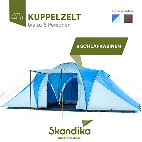 skandika Zelt Daytona Tienda de campaña, Unisex, Azul, 2XL