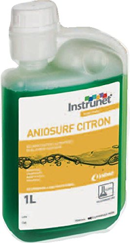 Aseptik Detergente y desinfectante de Alto Nivel para Limpieza y desinfección de Superficies y Suelos Aniosurf Citron Formato 1L. Alto Rendimiento 1L=400L de solución preparada.
