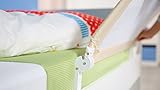 roba Bettschutzgitter „Klipp-Klapp“, klappbarer Rausfallschutz für Kinder; aus Metall, Kunststoff und strapazierfähigem Polyestercanvas-Material in Beige, verschiedene Größen - 3
