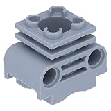 LEGO Technik - 50x Motor Motorblock Zylinder ohne Seitenschlitze im neuen Hellgrau - LEGO